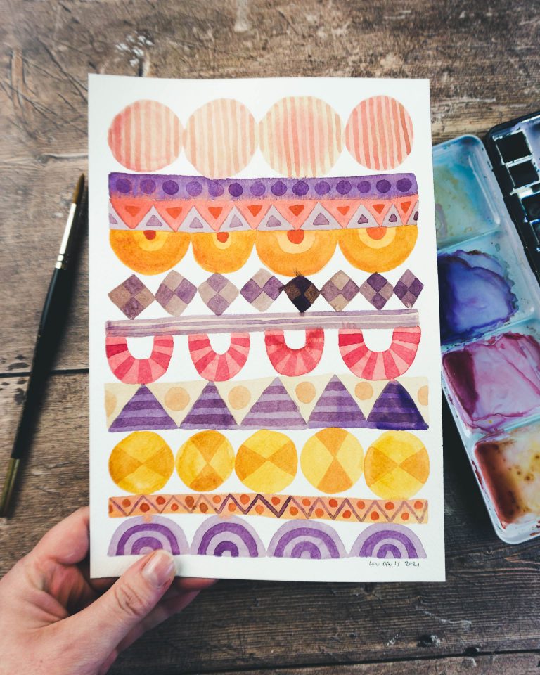 Read more about the article Paint Bold Patterns in Watercolour