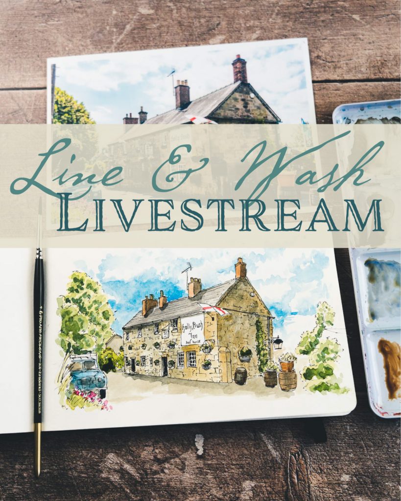 Line and Wash Livestream title image