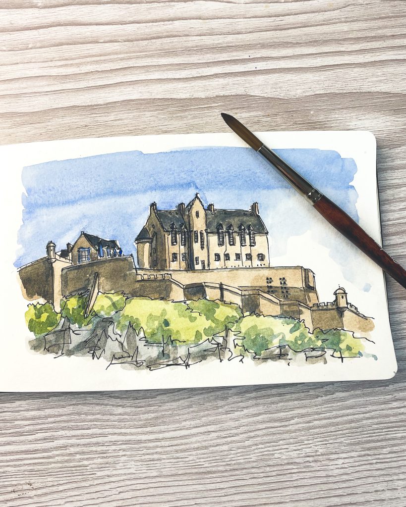 Edinburg castle Sketch